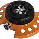 Dramm  15022 ColorStorm 9-Pattern Premium Turret Sprinkler with Heavy-D, Orange