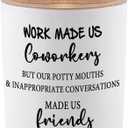 BFJLIFE Coworker Gifts for Women Funny Cool Co Worker Gifts for Christmas Birthday Unique Lavender Scented Soy Candles