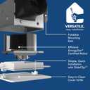 Broan-NuTone Bathroom Exhaust Fan Easy Retrofit Without Attic Access, Ultra Quiet 0.9 Sones, Effective Ventilation at 60 CFM ENERGY STAR Certified Moisture and Odor Control