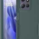 Dahkoiz for Motorola Moto G Power 5G 2025 Case with Glass Screen Protector, 15ft Military-Grade Drop Protection, Dual Layer Full Body Shockproof Phone Case, Green