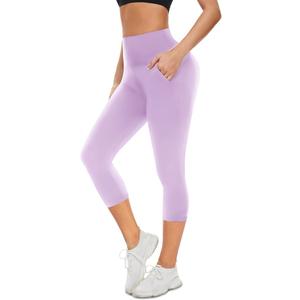 Aoliks Leggings with Pockets for Women - High Waist Tummy Control Yoga Pants Running Gym Workout Dance Pants (Large-X-Large, Black)
