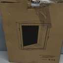 Love-KANKEI Shadow Box Frame 13x16, Deep Large Shadow Box Display Case with Unique Beads Door and Glass Window, Wood Memory Box for Pictures,Medals,Memorabilia,Collections Natural