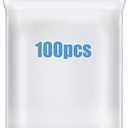 Macoota 100 Pcs 2" x 3" Small Plastic Bags Thick 4 Mil Clear Resealable Zip Seal Lock Poly Bags Heavy Duty Zipper Reclosable Baggies Packing Jewelry Earrings Coin Pills