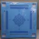 Arrowbash 24 x 24 Inch Floating Mahjong Table for Pool Float Mah Jong Board with Drinks Holders for Swimming Pool and Hot Tub Floating Card Games Tray for Dominoes Summer Beach Party Supplies (Blue)