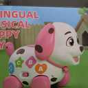 3-in-1 Musical Puppy Toys for 1 Year Old Girl Gift, Educational Baby Toy 6-12-18 Month, 1st Birthday Gift for 1 Year Old Girl Boy, First Bilingual Present for 7 8 9 10 Month Infant (Pink)