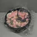 48" Diameter Crochet Flower Bouquet Blanket with Gift Box - Peach Gradient Long Plush Floral Afghan - Forever Rose Throw Romantic Gift for Mom, Girlfriend, Valentine, Birthday Decor