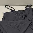 Urchics 2026 Women Two Piece Tankini Swimsuit Tummy Control Plus Size Long Torso Top and High Waisted Boyshorts Bathing Suits (3X-Large, Black)