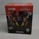 JOYIN 4 FT Halloween Inflatable Spider, Remote Control Blow Up Spider with 360°Rotation, Forward & Backward, Halloween Inflatable Outdoor Decoration with LEDs for Indoor Yard Lawn Decor