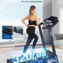 BORGUSI Auto Incline Treadmill, 3.5HP Folding Running Machine for Home