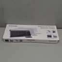 Wireless Keyboard and Mouse Ultra Slim Combo, TopMate 2.4G Silent Compact USB 2400DPI Mouse and Scissor Switch Keyboard Set with Cover, Batteries Included, for PC/Laptop/Windows/Mac - Silver White