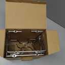 22.75" The-Cabinet Pot Lid Organizer,Silver Cantilever Racking 304 Stainless Steel Pot Cover Support 4 Tier Pot Lids Holders