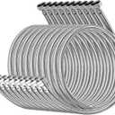 [10-Pack 24 Inch] 1/2" x 1/2" FIP Flexiable Faucet Supply Lines, Bathroom Faucet Hose Connector, 304 Stainless Steel Braided Water Supply Line for Kitchen