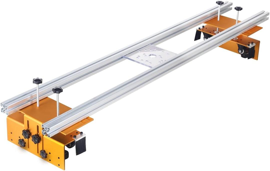 Router Sled, Slab Flattening Jig, 58 inches Router Sled for Flattening Slabs,Adjustable Trimming Planing Machine for Woodworking