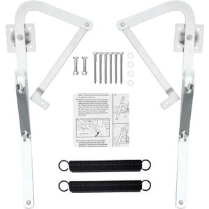55-2 Attic Ladder Hinge Arms with Springs,Compatible with Werner Mk5, WU2210, W2208, W2210, Suitable for Werner Attic Ladders Manufactured After 2010, Heavy Duty Thick Galvanized Material