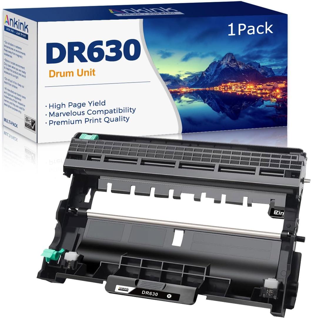 Ankink DR630 Compatible Drum Unit (Not Toner) Replacement for Brother DR-630 DR660 660 for MFC-L2700DW L2720DW L2740DW HL-L2300D L2320D L2340DW L2360DW L2380DW DCP-L2540DW Laser Printer,1 Pack