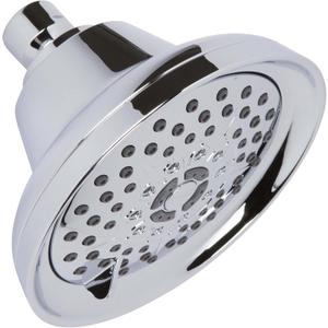 Massaging Shower Head High Pressure - Multi-Function, Massage Rainfall Showerhead With Boosting Mist For Low Flow Showers & Adjustable Water Saving Nozzle, 2.5 GPM - Chrome