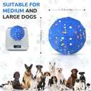 Smart Interactive Dog ToysNew E-TPU Material Automatic Moving, Crazy Bouncing and Rotating Interactive Dog Ball,IPX7 Waterproof Design,Pet Active Rolling Ball for Medium and Large Dogs (Blue)