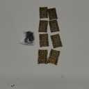 Folding Screen Gate Hinges Retro Style Double-Acting Door Hinges with Mounting Screws - 8 PCS Bronze