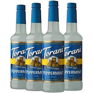 Torani Sugar Free Syrup, Peppermint, 25.4 Ounces (Pack of 4)