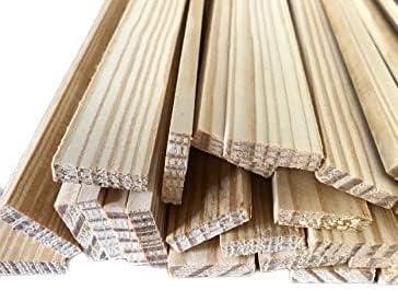 Wooden Craft Sticks, Bundle of 25, Unfinished Hardwood, 36" Long. 1 1/8" x 1/4"