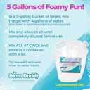 FoamDaddy Professional Strength Ultra-Concentrated Gel – Makes 300-400 Gallons of Foam Party Fun – High Stacking, Hypoallergenic – Designed for Any Foam Machine – 1 Gallon