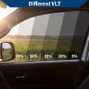 Car Window Tint Film Heat UV Blocking Sun Protection Anti-Glare Privacy Film Chameleon 30'' Inch x 10ft Purple Red Blue VLT 78% IRR 63% UVR 99.5%