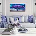 Lapremoly Purple Wall Canvas art For Living Room Bedroom Pictures Wall Decor Abstract Tree Large Art Wall Decor Nature Artwork Canvas Prints Colorful Office Paintings Decor Modern Room Decorations, 40"L x 20"W