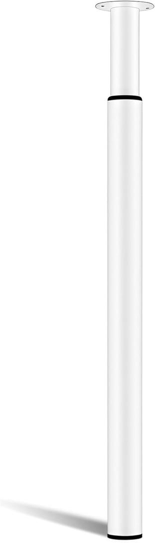 Adjustable Metal Table Leg, Desk Legs 28-43 inch, 1 Pc Folding Office Table Legs Kitchen Furniture Worktop Support Legs White