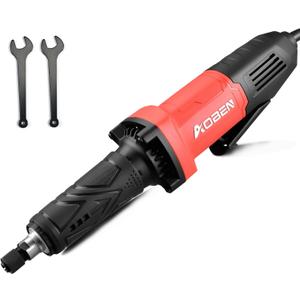 AOBEN Electric Die Grinder 1/4" Collet, 28000 RPM Power Straight Grinder Tool, Heavy Duty Metal Grinding, Polishing, Deburring & Welding Repair, Ergonomic Grip