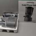 Canoly C16 Cold Press Juicer, 6" Extra Wide Feed Chute, 3-IN-1 Strainers (Juice & Sorbet & Nut Milk), Powerful AC Brushless Motor, Self Precut System, Juicer Machines with BPA-Free (Space Gray)