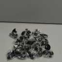 40 Pieces Cabinet Knobs, Kitchen Cabinet Handles, Drawer Pulls with Screw, Matte Black, Solid Zinc Alloy, 1-1/6 Inch (30mm) Diameter, Round Cabinet Hardware for Dresser Door, Cupboard