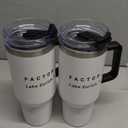 2 Pcs 40 oz Stainless Steel Tumbler with Handle