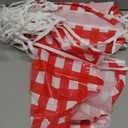 MARFOREVER 164 Ft Red and White Checkered Flag Banner, 80 Pcs Red Plaid Pennant Banner Flag Gingham Picnic Party Decorations for Carnival Birthday Red Checkered Outdoor Indoor 17.7 x 11.8 inches