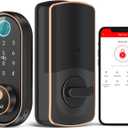 Keyless Entry Door Lock - Fingerprint Smart Deadbolt: SMONET Smart Biometric Deadbolt, Electronic Touchscreen Keypad Digital Door Lock with Code, Work with Alexa for Homes and Hotel Oil Rubbed Bronze