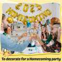 15 Pcs Homecoming Decorations 2025 Homecoming Banner HOCO Sign 16 Inch Foil Balloons Banner for High School Dance Party 2025 Welcome Back to School Supplies Graduation Party Cheers(Gold)