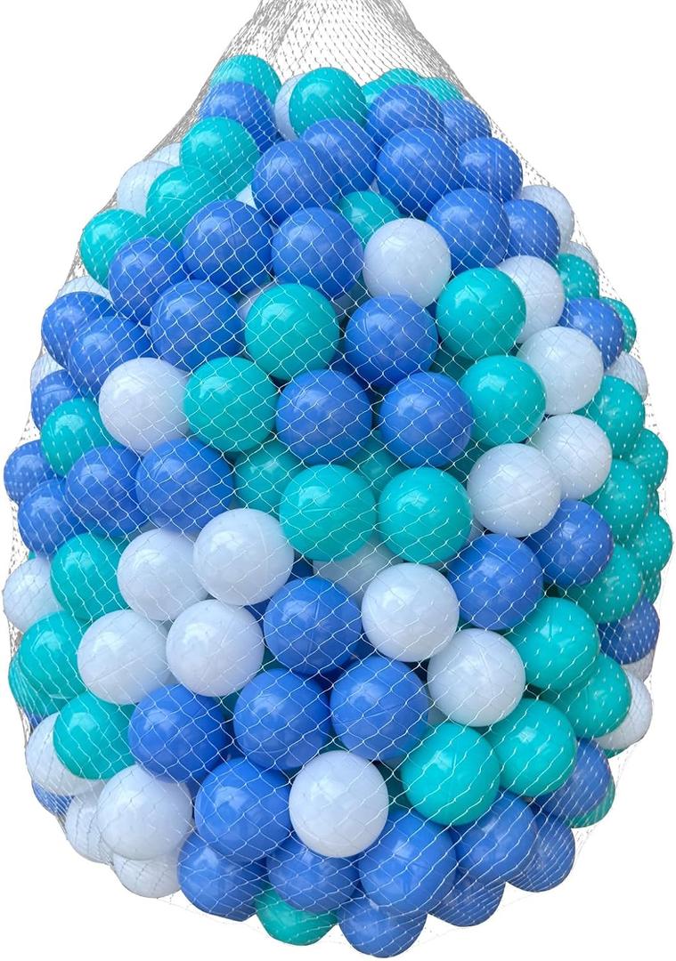 200/500/1000/2000 Count Plastic Soft Plastic Ball Pit Balls Colorful Play Pit Balls for Pet Dogs Ball Pit 2.2" Large Phthalate Free Bpa Free Balls for Toddlers 1-3 Baby Kids (blue-NO.1)