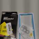 Milomdoi 3 Pack Privacy Screen Protector for Samsung Galaxy S25 Ultra Tempered Glass with 3 Pack Camera Lens Protector, Ultra 9H Accessories [Support Fingerprint Unlock] Black