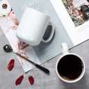 20 OZ Large Coffee Mug, M016 Plain Ceramic Boss Big Tea Cup with Handle for Dad Men, Set of 2, White