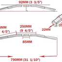 Alpha Rider Motorcycle Handlebars - 1 inch Drag Style Steel Handlebars Drag Bar Dimpled for Harley Sportster 883 1200 Nightster 07-later XL