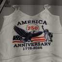Ibeauti American Flag Tank Tops for Women 4th of July Outfits Camisoles Patriotic 250th Anniversary USA Shirts Medium