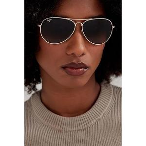 Maui Jim Men's and Women's Mavericks Polarized Aviator Sunglasses - Gold/Hcl Bronze Polarized