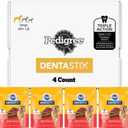 PEDIGREE DENTASTIX Large Dog Dental Treats Beef Flavor Dental Bones, 62.4 oz. Multipack (72 Treats)