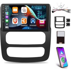 [2G+64G] for Dodge Ram Radio 1500 2500 3500 2002 2003 2004 2005, 9 inch Touch Screen Ram Android Car Stereo, Carplay/Android Auto/EQ Audio/SWC/Bluetooth/WiFi