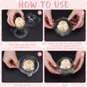 100 Sets Individual Cupcake Containers Single Cupcake Carrier with Lids Plastic Cake Holders and Gold Liners Stackable Deep Dome Bakery Supplies for Baking Transport Party Catering