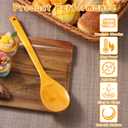 2 x Long Wooden Spoon, Wooden Spoons for Cooking, 15.7 Inch Wood Mixing Spoon Simple Long Handle Wood Spoons for Home Kitchen Restaurant Stirring Cooking Serving Mixing Supplies