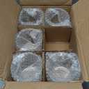 WHOLE HOUSEWARES | 4"X4" Glass Cylinder Vase | Candle Holder | Decorative Centerpiece Arrangement for Wedding Party Event Home Office Decor | Set of 6