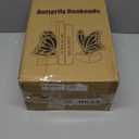 Kakizzy Vintage Blue Butterfly Bookends, Resin Book Ends for Shelves, Heavy Duty Decorative Bookends, Creative Book Stopper Holder Decor for Desk Home Office, Shelf Decoration, Gifts for Mother's Day