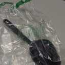 Silicone Back Scrubber & Bath Glove Set 2PCS, 13.4'' Gentle Shower Back Scrubber with Dual-Side Head Non-Slip Handle, 360 Anti-Slip Hand-fit Bath Glove for Rich Foaming Deep Cleaning(Black)