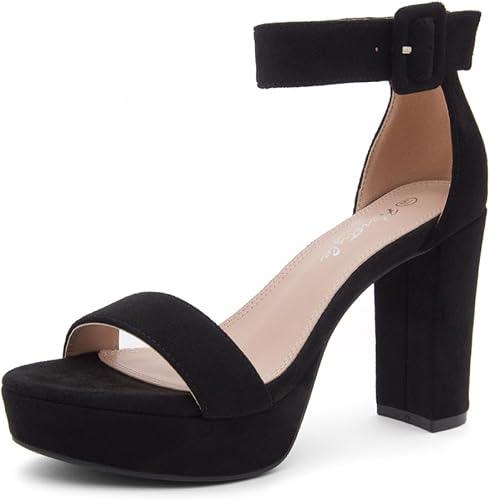 Herstyle Women’s Chunky Platform Heels – 4 Inch Block Heeled Sandals, Open Toe Dressy Strappy Heels with Ankle Strap for Wedding, Prom, Party & Graduation Size 8 Herstyle Women’s Chunky Platform Heels – 4 Inch Block Heeled Sandals, Open Toe Dressy Strappy Heels with Ankle Strap for Wedding, Prom, Party & Graduation Size 8