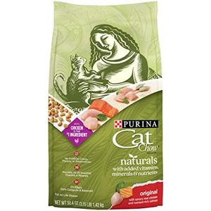 Purina Cat Chow Naturals With Added Vitamins, Minerals and Nutrients Dry Cat Food, Naturals Original 3.15 lb. BB 2/2027